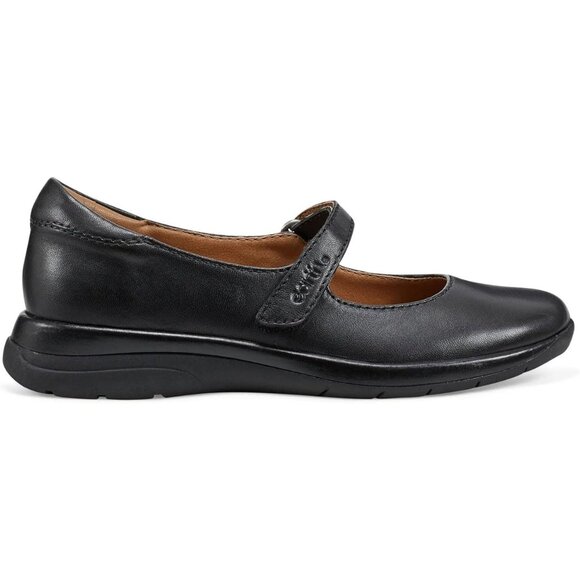 Earth Womens Tose Mary Jane Comfort Ballet Flats Black Leather Size 7M NIB - Picture 5 of 7